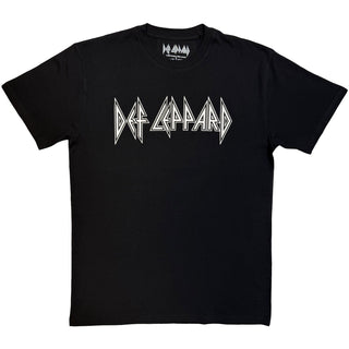 Def Leppard T-Shirt: Logo Mono (Black)