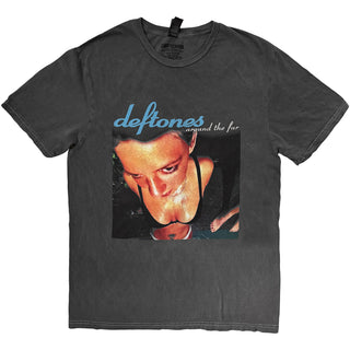 Deftones Stone Wash T-Shirt: Around The Fur (Charcoal Grey)