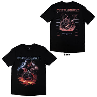 Disturbed T-Shirt: European Tour '23 Medallion (Back Print & Ex-Tour)