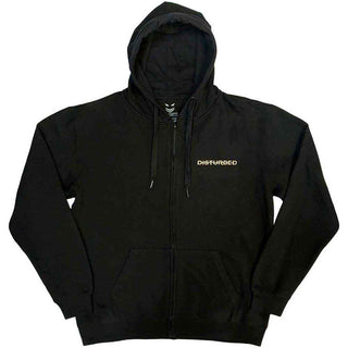 Disturbed Zipped Hoodie: The Face (Back Print)
