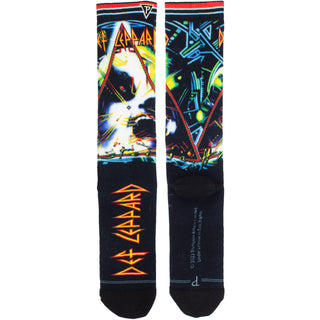 Def Leppard Crew Socks: Hysteria Sublimation (Black) (UK Size 6.5 - 11)