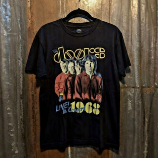 The Doors Carbon T-Shirt: Live In Concert '68 (Black) (Back Print)