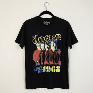 The Doors Carbon T-Shirt: Live In Concert '68 (Black) (Back Print)