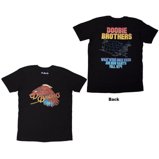 The Doobie Brothers T-Shirt: Eagle (Black) (Back Print)