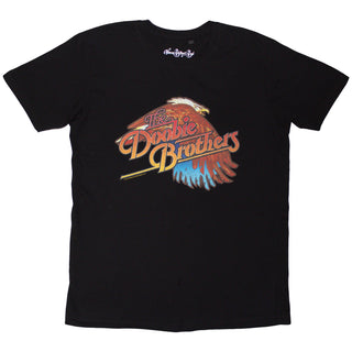 The Doobie Brothers Unisex T-Shirt: Eagle (Black) (Back Print)