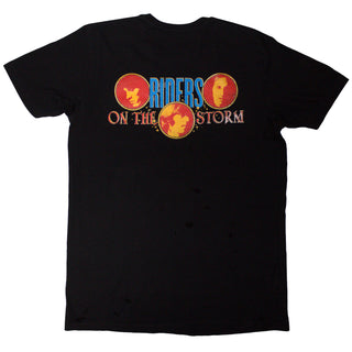 The Doors Unisex T-Shirt: Riders On The Storm (Black) (Back Print)