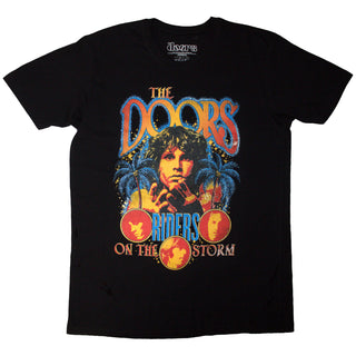 The Doors Unisex T-Shirt: Riders On The Storm (Black) (Back Print)