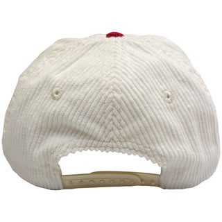 Death Row Records Baseball Cap: Logo Corduroy (Red & White)