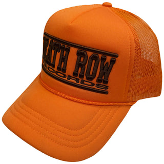 Death Row Records Mesh Back Cap: Text Logo Mono (Orange)