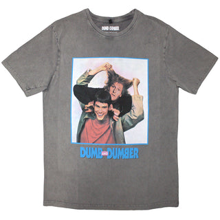Dumb & Dumber Stone Wash T-Shirt: Movie Poster (Grey)