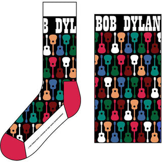 Bob Dylan Ankle Socks: Guitar Pattern