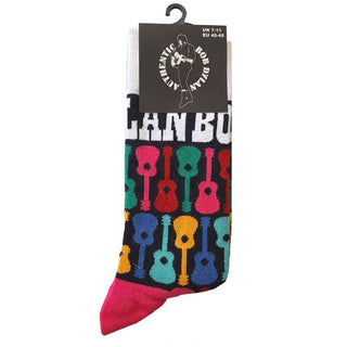 Bob Dylan Ankle Socks: Guitar Pattern