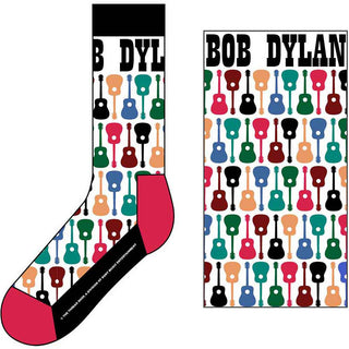 Bob Dylan Ankle Socks: Guitar Pattern