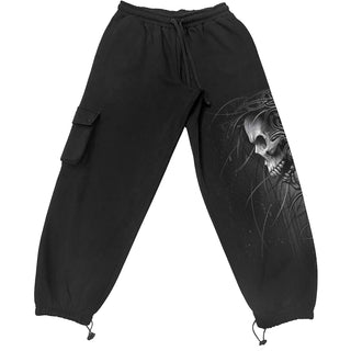 Spiral Cargo Joggers: Death Forever (Black)