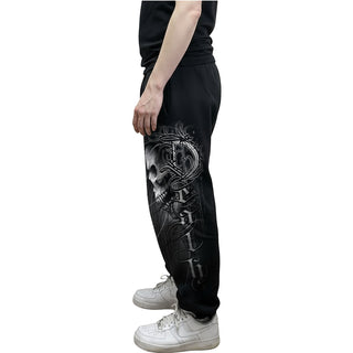 Spiral Cargo Joggers: Death Forever (Black)