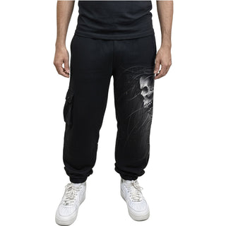 Spiral Cargo Joggers: Death Forever (Black)