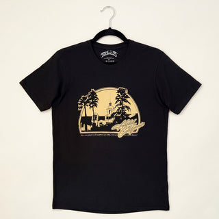 Eagles Premium Carbon T-Shirt: Hotel California (Black) (Back Print)