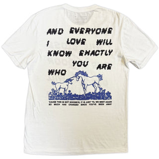 Ed Sheeran T-Shirt: Close The Door (White) (Back Print)
