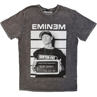 Eminem Stone Wash T-Shirt: Arrest (Charcoal Grey)