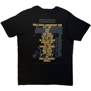 Eminem T-Shirt: The Marshall Mathers LP (Black) (Back Print)