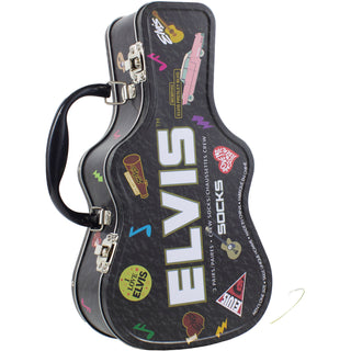 Elvis Presley Sock Guitar Tin: Logos (Multicolour)  (UK Size 6.5 - 11)