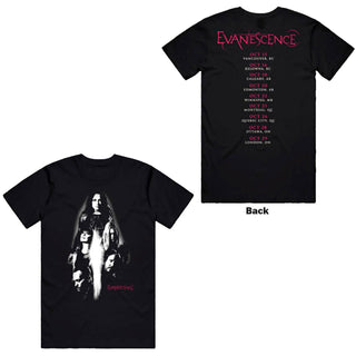 Evanescence T-Shirt: Canada Tour '24 Photo (Black) (Back Print)