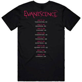 Evanescence T-Shirt: Canada Tour '24 Photo (Black) (Back Print)