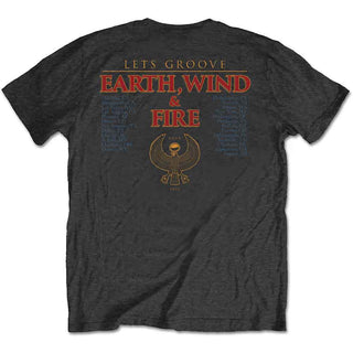 Earth Wind & Fire Unisex T-Shirt: Let's Groove (Black) (Back Print)