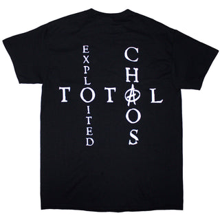 The Exploited Unisex T-Shirt: Mohican Skull (Black) (Back Print)