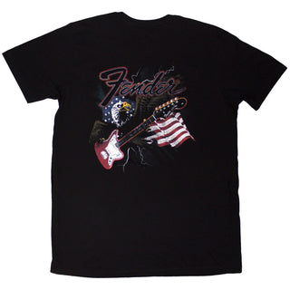 Fender Unisex T-Shirt: Eagle (Black) (Back Print)