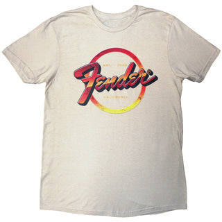 Fender Unisex T-Shirt: Made In The USA (Natural) (Back Print)