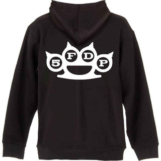 Five Finger Death Punch Zipped Hoodie: Knuckles (Back Print)