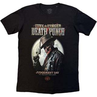 Five Finger Death Punch T-Shirt: Judgement Day Moon (Black)