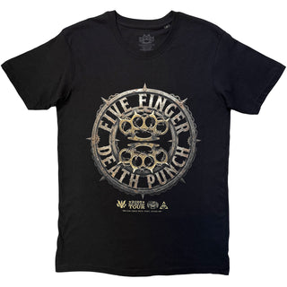 Five Finger Death Punch T-Shirt: Knuckles Emblem (Black)