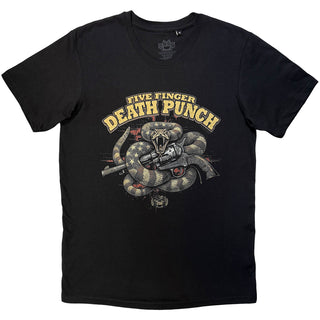 Five Finger Death Punch T-Shirt: Rattlesnake (Black)