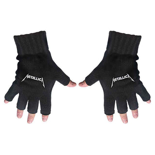 Metallica Unisex Fingerless Gloves: Logo