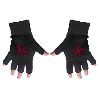 Death Unisex Fingerless Gloves: Logo