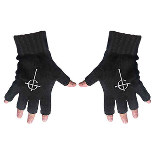 Ghost Fingerless Gloves: Ghost Cross