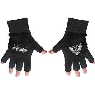 Behemoth Unisex Fingerless Gloves: Logo