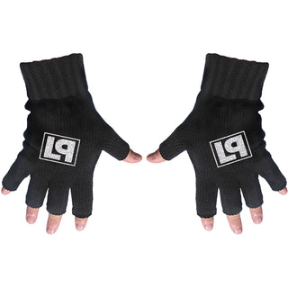 Linkin Park Fingerless Gloves: LP Logo (Black)