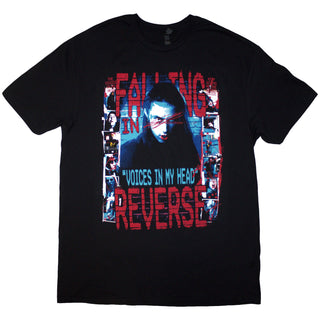 Falling In Reverse Unisex T-Shirt: Voice Collage (Black) (Back Print)