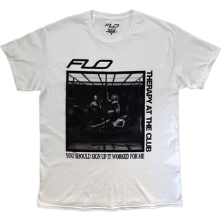 FLO T-Shirt: Therapy At The Club (White)