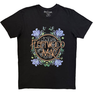Fleetwood Mac Premium Carbon T-Shirt: Circle Floral (Black)