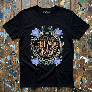 Fleetwood Mac Premium Carbon T-Shirt: Circle Floral (Black)
