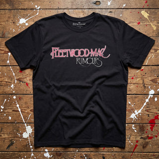 Fleetwood Mac Premium Carbon T-Shirt: Rumours (Black) (Back Print)