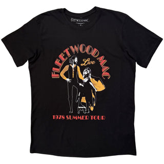 Fleetwood Mac Premium Carbon T-Shirt: Summer Tour (Black) (Back Print)