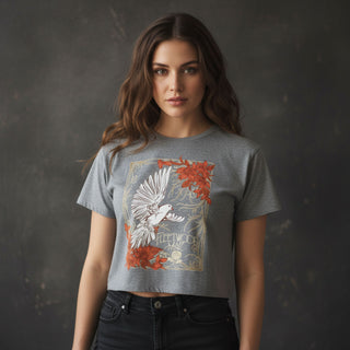 Fleetwood Mac Ladies Crop Top: Dove