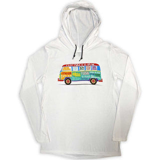 Fleetwood Mac Pullover Hoodie: Albums Bus Lightweight (Backprint & Ex-Tour)