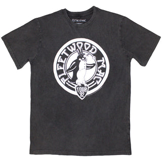 Fleetwood Mac Unisex Stone Wash T-Shirt: Tour '82 Penguin