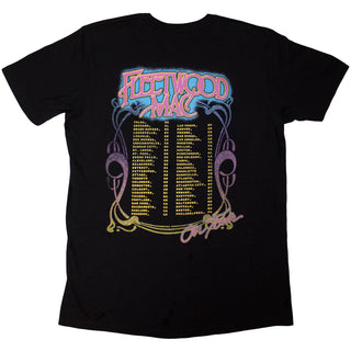 Fleetwood Mac T-Shirt: On Tour (Black) (Back Print)
